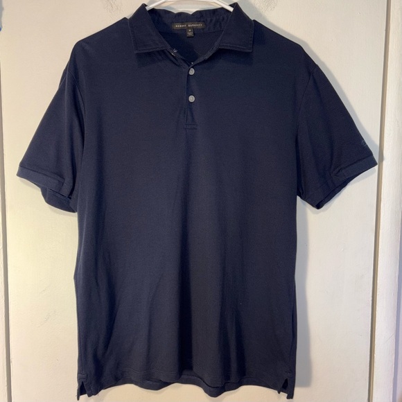 Robert Barakett Other - Robert Barakett Cotton Blend Short Sleeve Navy Polo Shirt Men’s Size M